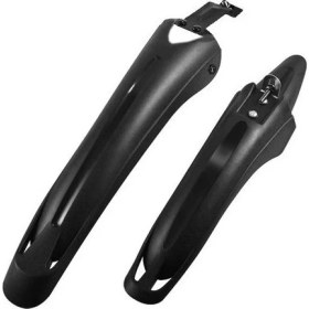 Resim Heugers Kuba S15 Uyumlu Elektrikli Bisiklet Çamurluk Seti - Ön Arka Plastik Mudguard 