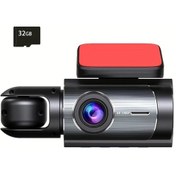 Resim Dashanshop Dual Kanal Kayit On 1080p Arka 720p Surucu İzleme Dahili 32gb Depolama Arac Kamerasi 