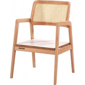 Resim Masifart Orlanda Hasırlı Bella Sandalye Cilasız Ham Ham 