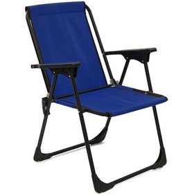 Resim Exent Lüx Katlanır Kamp Piknik Plaj Sandalyesi, Çift Dikişli 120 Kg Taşıma Kapasiteli -lacivert Çok Renkli 