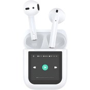 Resim WIWU Airbuds T24 Dokunmatik LCD Ekranlı Kulakiçi TWS Bluetooth Kulaklık v5.4 Beyaz 