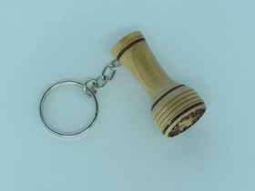Resim Wooden Keychain Darbuka Doumbek Tabla Anahtarlik 