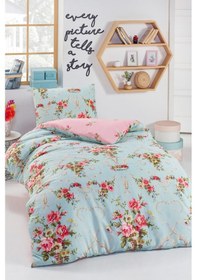 Resim Eponj Home Junior Nevresim Seti Tek Kişilik Alanur Mint 