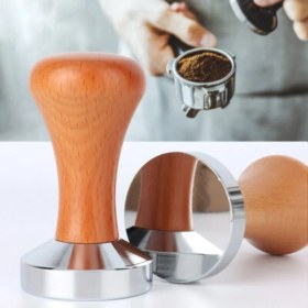 Resim Vestron Tamper Ahşap Sap Kahve Tamperi 58 mm 