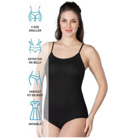 Resim Siyah Mı Emay 1415 Modal Cotton Çıtçıtlı İnce Askılı Body Siyah 