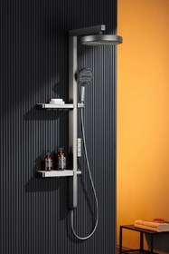 Resim Konk Tools Premium Seri Pirinç Gövde Fonksiyonel Duş Sistemi Paslanmaz Yağmurlama Piyano Duş Seti 