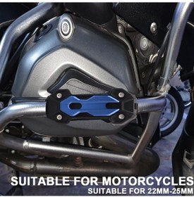 Resim Besthome1 22-25mm Çapında Evrensel Motosiklet Çarpma Koruyucusu, Dayanıklı Abs+alüminyum, Renk Seçenekli 