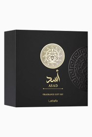 Resim Asad Gift Set Baharatlı-Odunsu EDP Erkek Parfüm 100 ml-12 ml Mini Parfüm-Duş Jeli Hediye Seti - 3'lü 