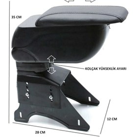 Resim point marketing Her Araca Uygun Universal Kol Dayama Sürgülü Geniş Siyah 