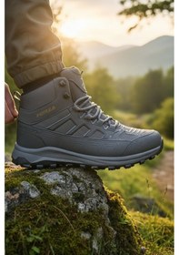 Resim Enoch Erkek Forza Model Waterproof Outdoor Trekking Ve Doğa Yürüyüş Botu Füme 