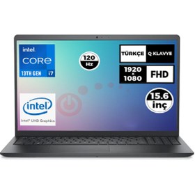 Resim Dell Vostro 3530 N1601PVNB3530U 004 i7-1355U 15.6" 32 GB RAM 1 TB SSD FHD 120Hz FreeDOS Laptop 