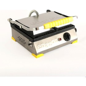 Resim 8 Dilim Elektrikli Saf Döküm Tost Makinesi Döküm 30x23 - İnoks - Sarı 