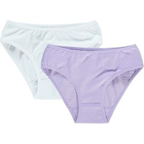 Resim Civil Girls Kız Çocuk 2'li Külot Set 2-10 Yaş Beyaz-lila 82334112523w1 Beyaz - Lila 
