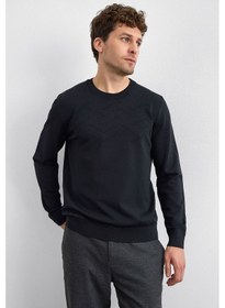 Resim Back & Bond Erkek Kazak B35w40042 102 Siyah Siyah 