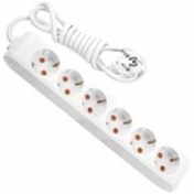 Resim VİKO 3x2,5 Mm² Ttr Kablo Ile Altılı Çocuk Korumalı 2 Metre Grup Seyyar Kablo 