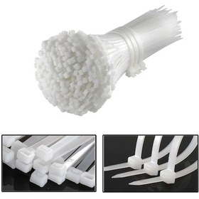 Resim Plastik Kablo Bağı Cırt Kelepçe 3.6x100mm Şeffaf 25 Adet-al4483 
