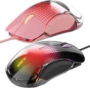 Resim Coverzone Ajazz AJ358 Kablolu Gaming Mouse Ergonomik 10000 DPI (Pembe) 