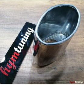 Resim 150lik Eğik Egzoz Ucu. Basık Egzoz Ucu. Tek Çıkış. Büyük Göz 