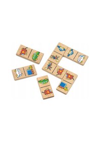 Resim Ahşap Domino Oyunu Trafik Araçları 28 Parça 