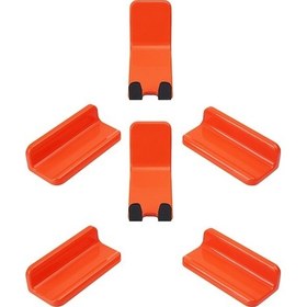 Resim Didadodo Bisiklet Duvar Montaj Rafı Yol Bisikleti Duvar Montaj Kancası Dağ Bisikleti Askısı Ekran Garaj Tutucu Turuncu Turuncu 