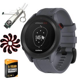 Resim Garmin 010-02472-00 Approach S12 Gps Golf Watch, 42K + Yüklü Dersler, Granit Blue Sche ile 1 Yr Cps Geliştirilmiş Koruma Paketi, 7in-1 Çok-Function Golf Tool & Surfaceed Iron Head Covers Setleri 