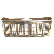 Resim Tyg 2006 - 2008 Jeep Commander Ön Panjur Nikelajlı (Iç Petekleri Siyah) (Tyg) (Oem NO:55156975AC) 