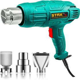 Resim Staxx Power American Hybrid Motorlu Akım Korumalı Bakır Rezistans Sıcak Hava Isı Tabancası 2 Kademeli 4000W 