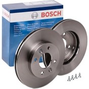 Resim Bosch Ön Fren Disk Takımı Clio Kango R19 R21 Hava Soğutmalı 7701 