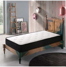 Resim 60 x 90 Pc Parrot Black Elite Ortopedik Yaylı Yatak Bebek Yatağı 