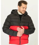 Resim İçi Astarlı Su Ve Rüzgar Geçirmez Cepli Kapüşonlu Erkek Mont Çok Renkli 