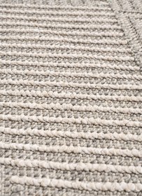 Resim Retro Krem Gri Tozumaz Halı 19270A - Krem Gri / 120 x 180 