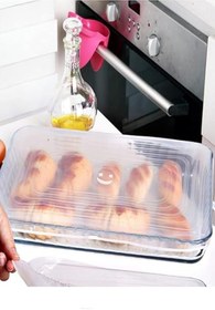 Resim Genel Markalar HANEM Silikon Dikdörtgen Borcam Kapağı Silikon Streç Kapak 