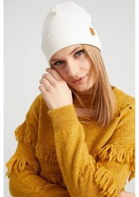 Resim Kadın Balıkçı Style %100 Pamuklu Kaşkorse, Terletmez, Ultra Hafif, Yumuşak Bere - Standart / Soft Beyaz Soft Beyaz 