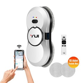 Resim Yui CS16 PRO 2024 Kumandalı -Smart Uygulamalı Su Püskürtme 2800 Pa Akıllı Cam Silme Robotu 
