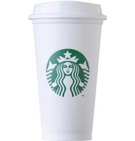 Resim Starbucks Beyaz Yeniden Kullanılabilir Bardak 473ml Beyaz 