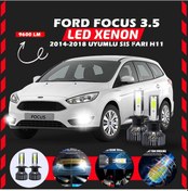 Resim Ford Focus 3.5 2014-2018 Sis Farı Uyumlu Şimşek Etkilii Led Xenon Pro Series H11 