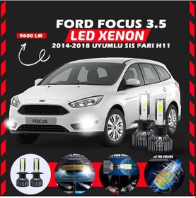 Resim Ford Focus 3.5 2014-2018 Sis Farı Uyumlu Şimşek Etkilii Led Xenon Pro Series H11 