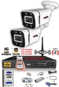 Resim IDS 2 Kameralı Set - 5mp Lensli Fullhd Gece Görüşlü Güvenlik Kamerası Sistemi - 2031-set2-320gb 