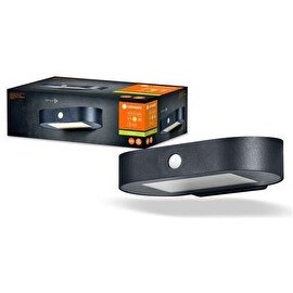 Resim Ledvance Endura Style Solar Wall Sensor OvalS 4W 3000K IP44 Sarı Işık Güneş Enerjili Dış Mekan Aplik 