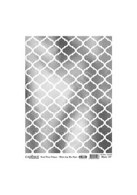 Resim Cadence Gümüş Varak Pirinç Dekoapaj Kağıdı - Model 17 