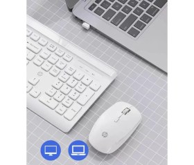 Resim HP CS500 Kablosuz 2.4ghz Türkçe Q Klavye & Mouse Set Beyaz (Ramwhite Türkiye Garantili) 