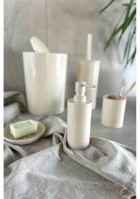 Resim Primanova Flores 5'li Banyo Seti - Bej 