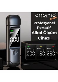 Resim Onomo Techno Profesyonel Alkolmetre Lacivert Alkol Ölçüm Cihazı 