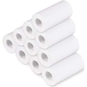 Resim Springsun 10'lu Paket 57mm Genişlik Beyaz Termal Yazıcı Kağıdı - Çocuk Fotoğraf Makinesi İçin Diğer 