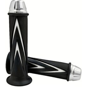 Resim Hightower Gümüş Motosiklet Gaz Tutma Eldiveni: Kaymaz Ergonomik Tasarım 