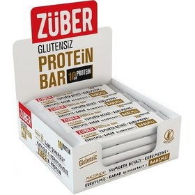 Resim Züber Bademli & Kuru Meyveli Glutensiz Protein Bar 12 x 35 G 