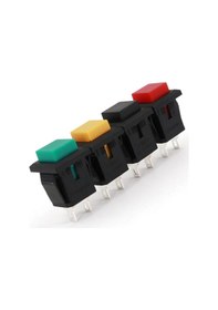 Resim Ic-180k Plastik Buton Yaylı 2p Pbs15b Siyah 