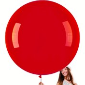 Resim Parti Süslemeleri için 4 Adet 36 İnç Dev Kırmızı Lateks Balonlar – Doğum Günü, Düğün, Gençler Duşu Balon Garlandları ve Kemerleri için Canlı Kırmızı Oval Balonlar, Doğum Günü Balonları 
