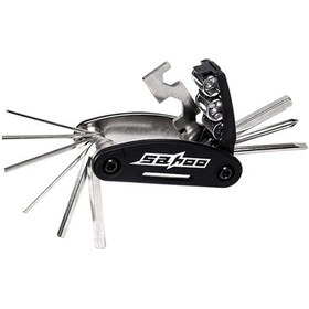 Resim Pazly Bisiklet Tamir Alet Seti, Bisiklet Sele Çantası 16'sı 1 Arada Siyah Siyah 