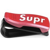 Resim Süper Kırmızı Araç Gözlük Tutucu - Dayanıklı, Kompakt, Kolay Kullanım, Gözlük Ve Fatura Saklama Aracı 